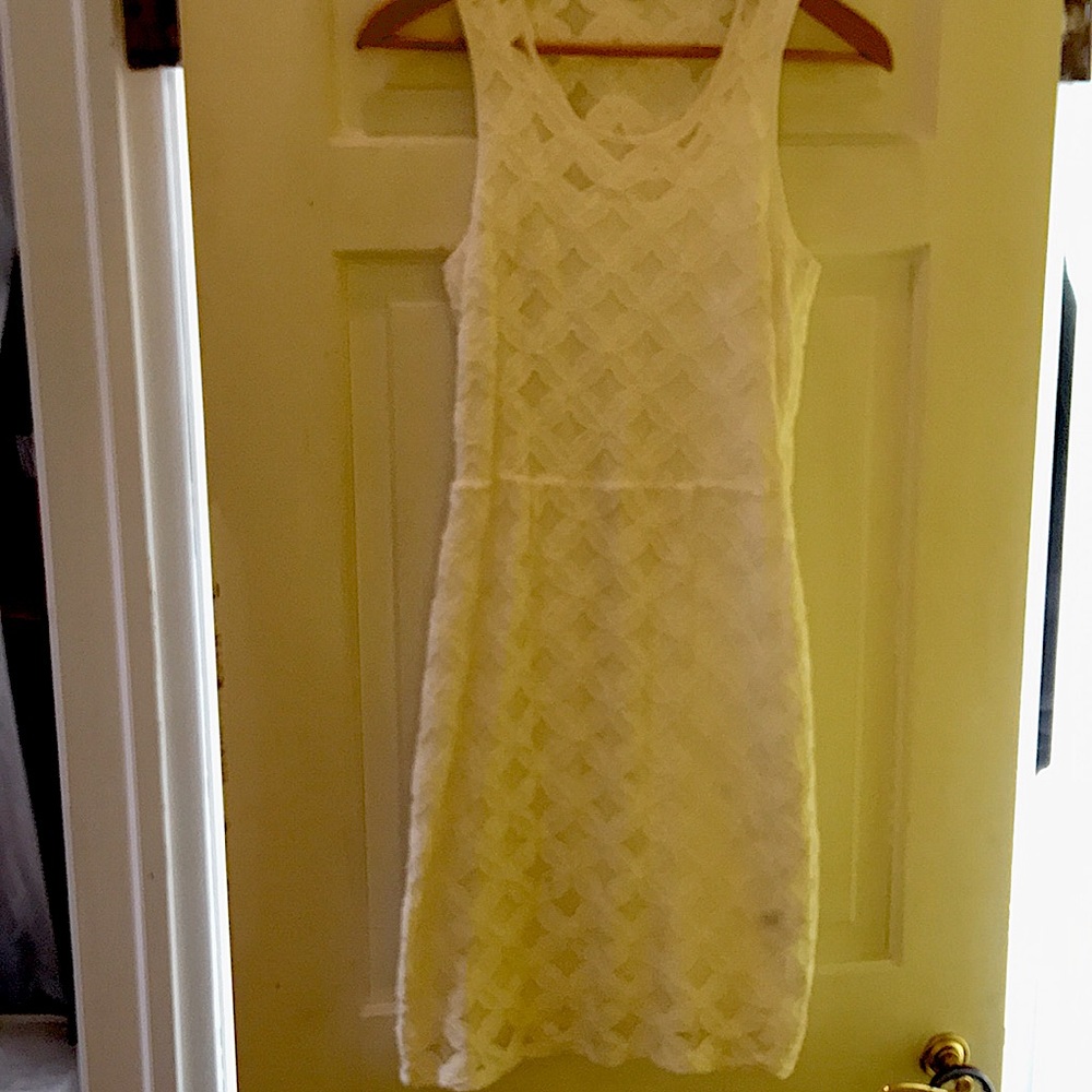 Delicate floral lace Banana Republic dress Size 2P -small!